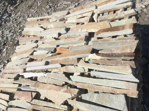 Горбушка златолит золотистый для облицовки купить в Волчанске